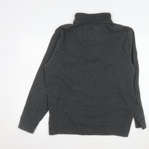 Designers at Debenhams Mens Grey High Neck Knit Pullover Sweatshirt L