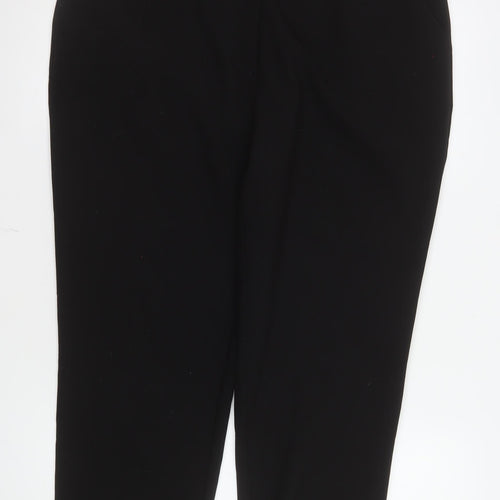 Mint Velvet Women's Black Size 16 Tapered Stretch Trousers
