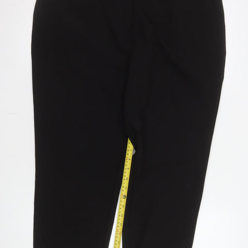 Mint Velvet Women's Black Size 16 Tapered Stretch Trousers