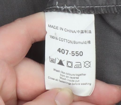 Next Men's Grey Cotton Full Zip Casual Jacket XL