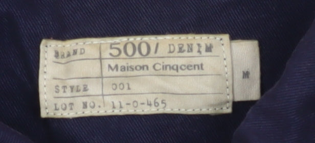 Maison Cinqcent Men's Blue Cotton Workwear Jacket Size M