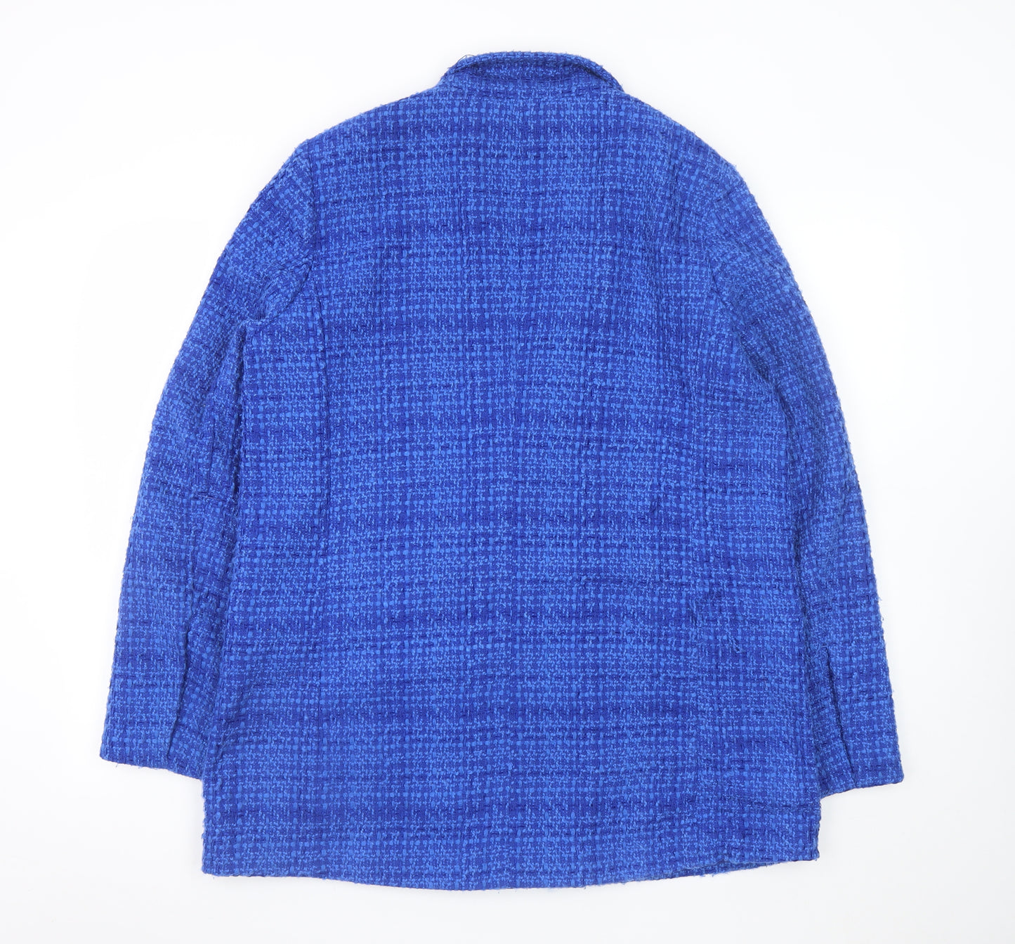 French Connection Women's Blue Tweed Blazer XL Classic Business Jacket