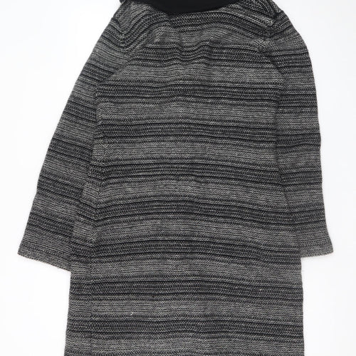 Minuet Womens Grey Wool Angora Blend Mid-Length Coatigan Size 14