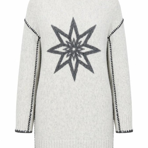 Mint Velvet Women’s Grey Wool Jumper Dress Size 8 with Zip Detail