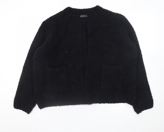 Marks and Spencer Women's Black Large Chunky Knit Cardigan