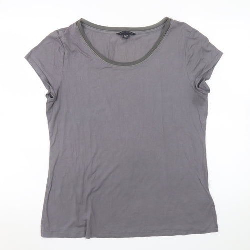 Banana Republic Women's Grey XL Basic Short Sleeve T-Shirt