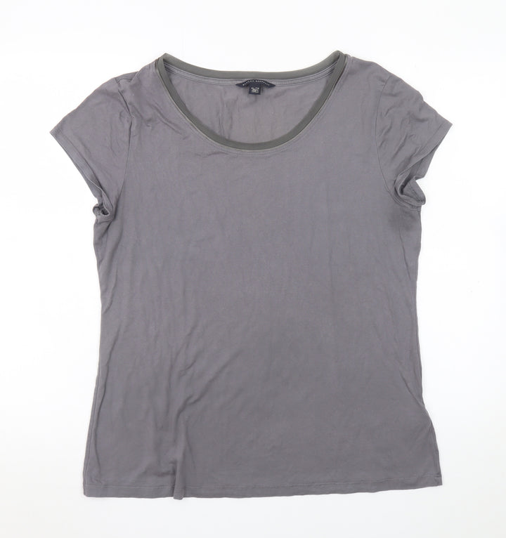 Banana Republic Women's Grey XL Basic Short Sleeve T-Shirt
