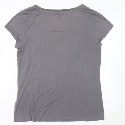 Banana Republic Women's Grey XL Basic Short Sleeve T-Shirt