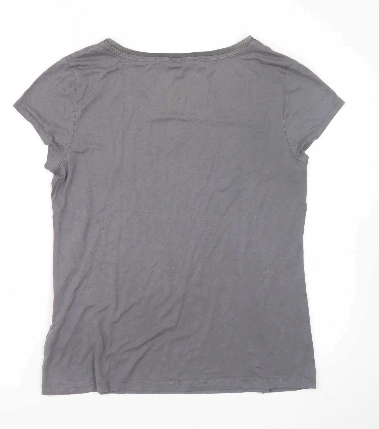 Banana Republic Women's Grey XL Basic Short Sleeve T-Shirt