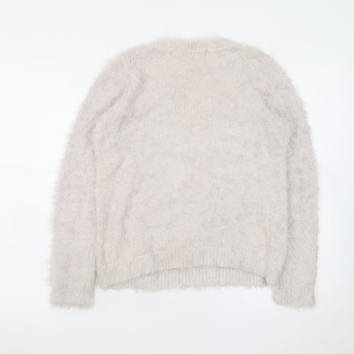 Marks and Spencer Womens Ivory Penguin Knit Jumper Size 8
