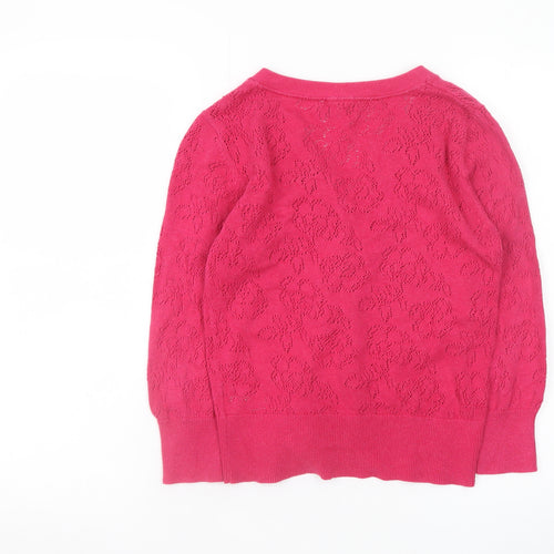 Rocha John Rocha Women's Pink Floral Knit Cardigan Size 10
