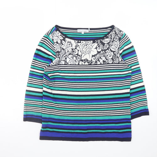 Marks and Spencer Per Una Women’s Multicoloured Striped Jumper Size 12