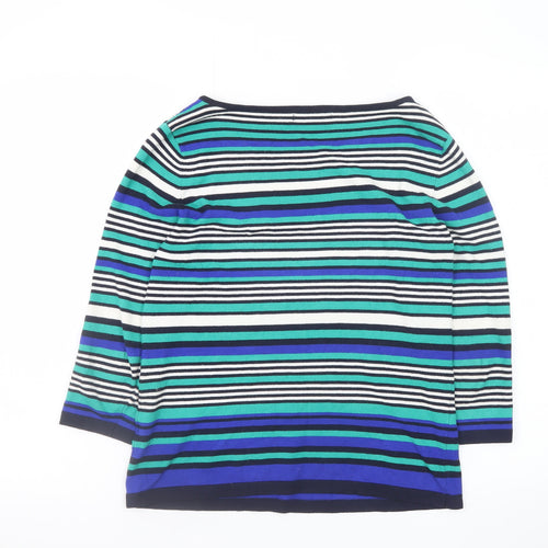 Marks and Spencer Per Una Women’s Multicoloured Striped Jumper Size 12