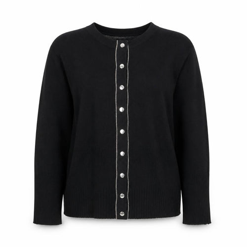 Karen Millen Women's Black Size 8 Slim Knit Cardigan