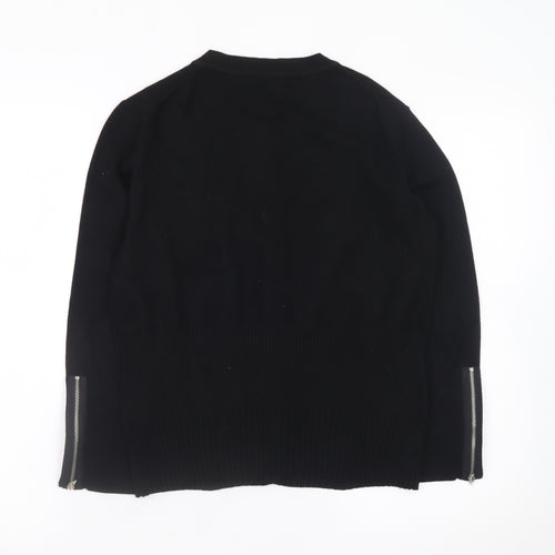 Karen Millen Women's Black Size 8 Slim Knit Cardigan