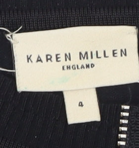 Karen Millen Women's Black Size 8 Slim Knit Cardigan
