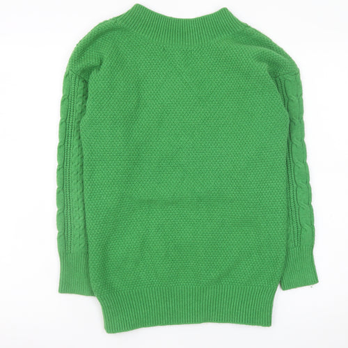 Next Women's Green Cable-Knit V-Neck Jumper XS