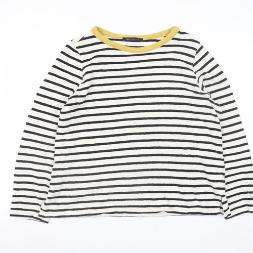 Marks and Spencer Women’s Multicoloured Stripe Cotton Jumper Size 14
