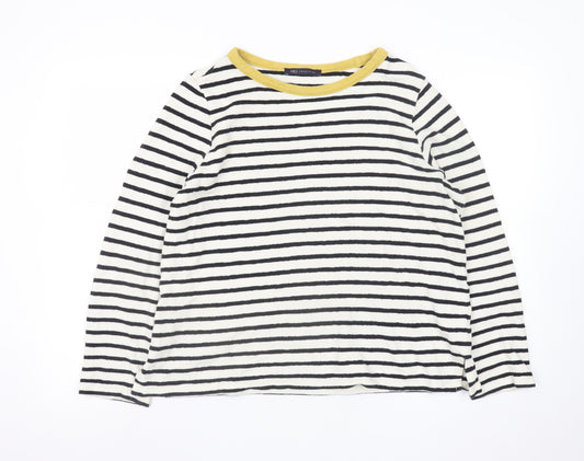 Marks and Spencer Women’s Multicoloured Stripe Cotton Jumper Size 14
