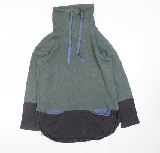 Rachel Zoe Women's Green Roll Neck Long Sleeve Knit Jumper Size M