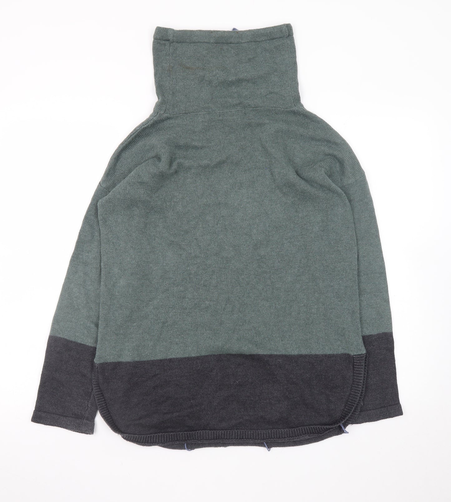 Rachel Zoe Women's Green Roll Neck Long Sleeve Knit Jumper Size M