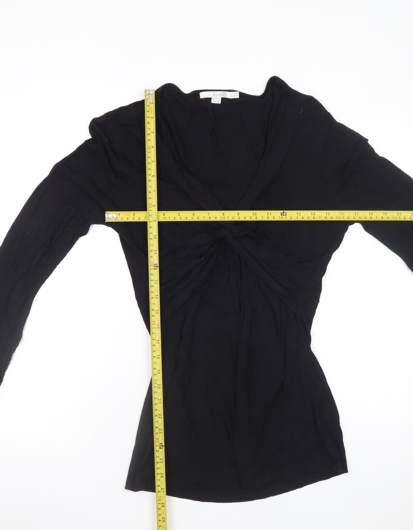 Boden Women Black Size 10 Bodycon Stretch Viscose Knee Dress
