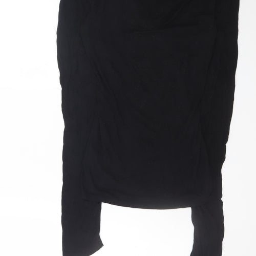 Boden Women Black Size 10 Bodycon Stretch Viscose Knee Dress