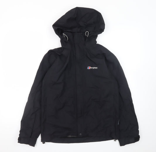 Berghaus Women's Black Size 8 Waterproof Hooded Rain Coat