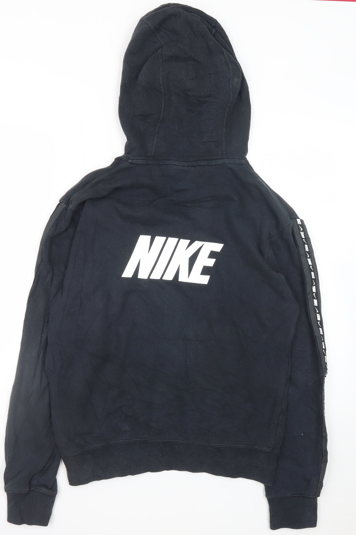 Nike Men's Black XS Pullover Hoodie with Logo and Pockets