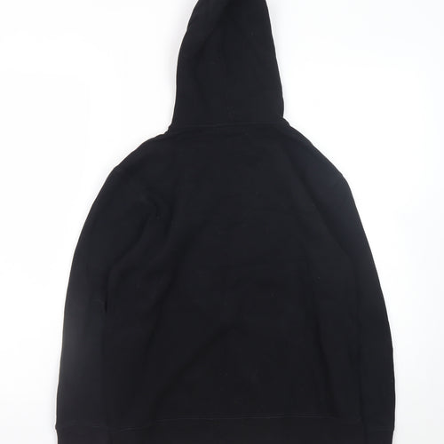Old Navy Boys Black Full Zip Hoodie Size 10-12 Years Fleece Jacket