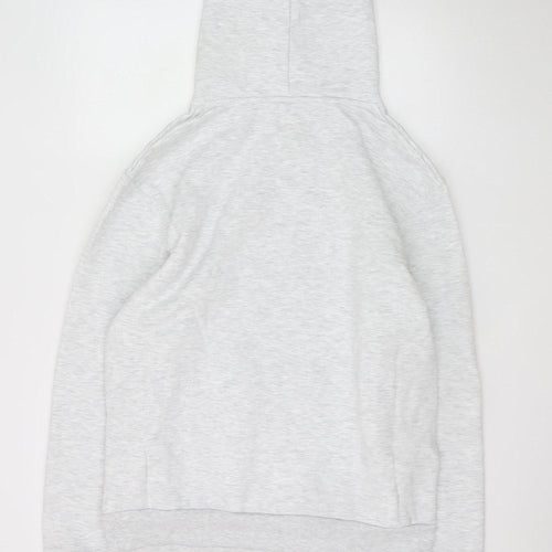 River Island Men's Grey Hoodie Medium Pullover Fleece Classic Style