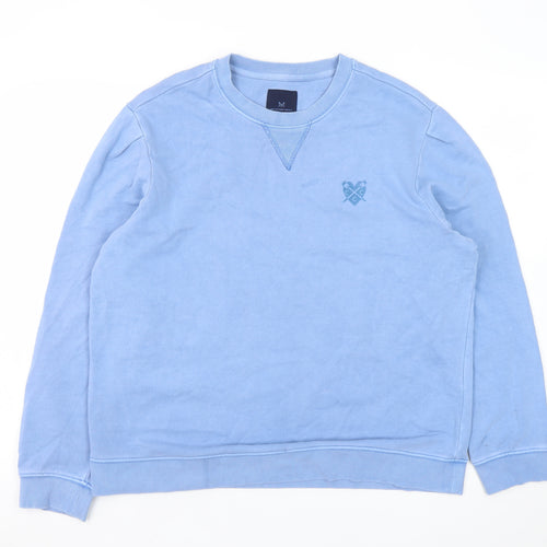 Crew Clothing Company Women's Blue Size 12 Cotton Sweatshirt