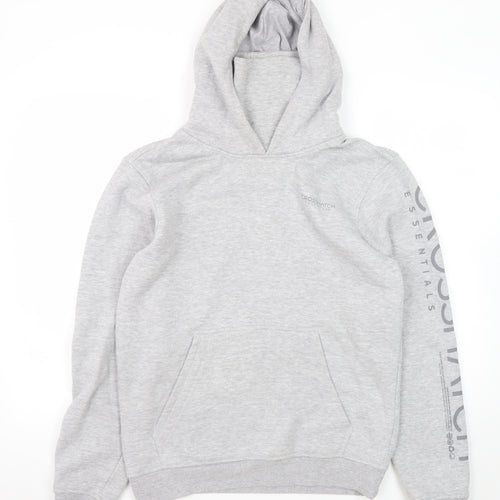 Crosshatch Men's Grey Pullover Hoodie Size S Regular Fit