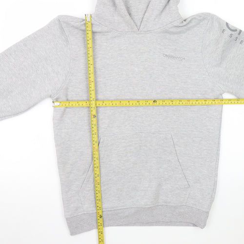 Crosshatch Men's Grey Pullover Hoodie Size S Regular Fit