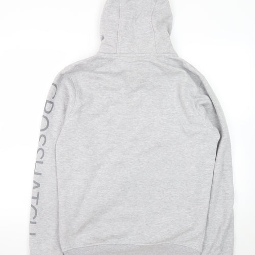 Crosshatch Men's Grey Pullover Hoodie Size S Regular Fit