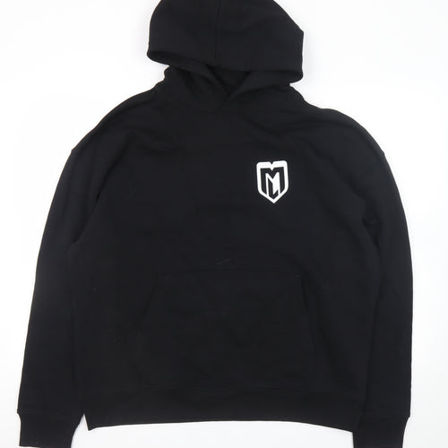 Stanley/Stella Men's Black L Pullover Hoodie with Logo Print