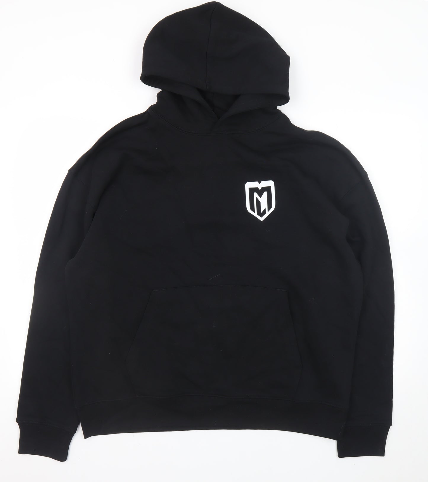 Stanley/Stella Men's Black L Pullover Hoodie with Logo Print