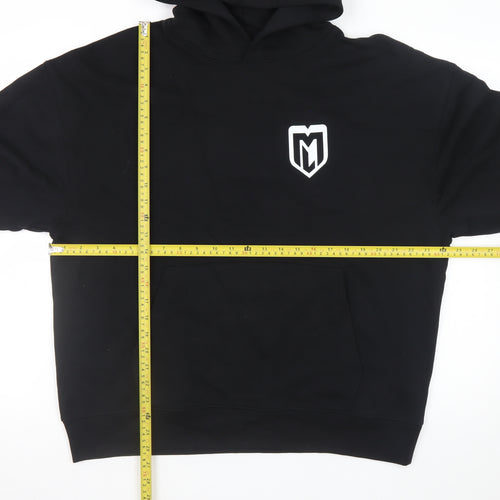 Stanley/Stella Men's Black L Pullover Hoodie with Logo Print