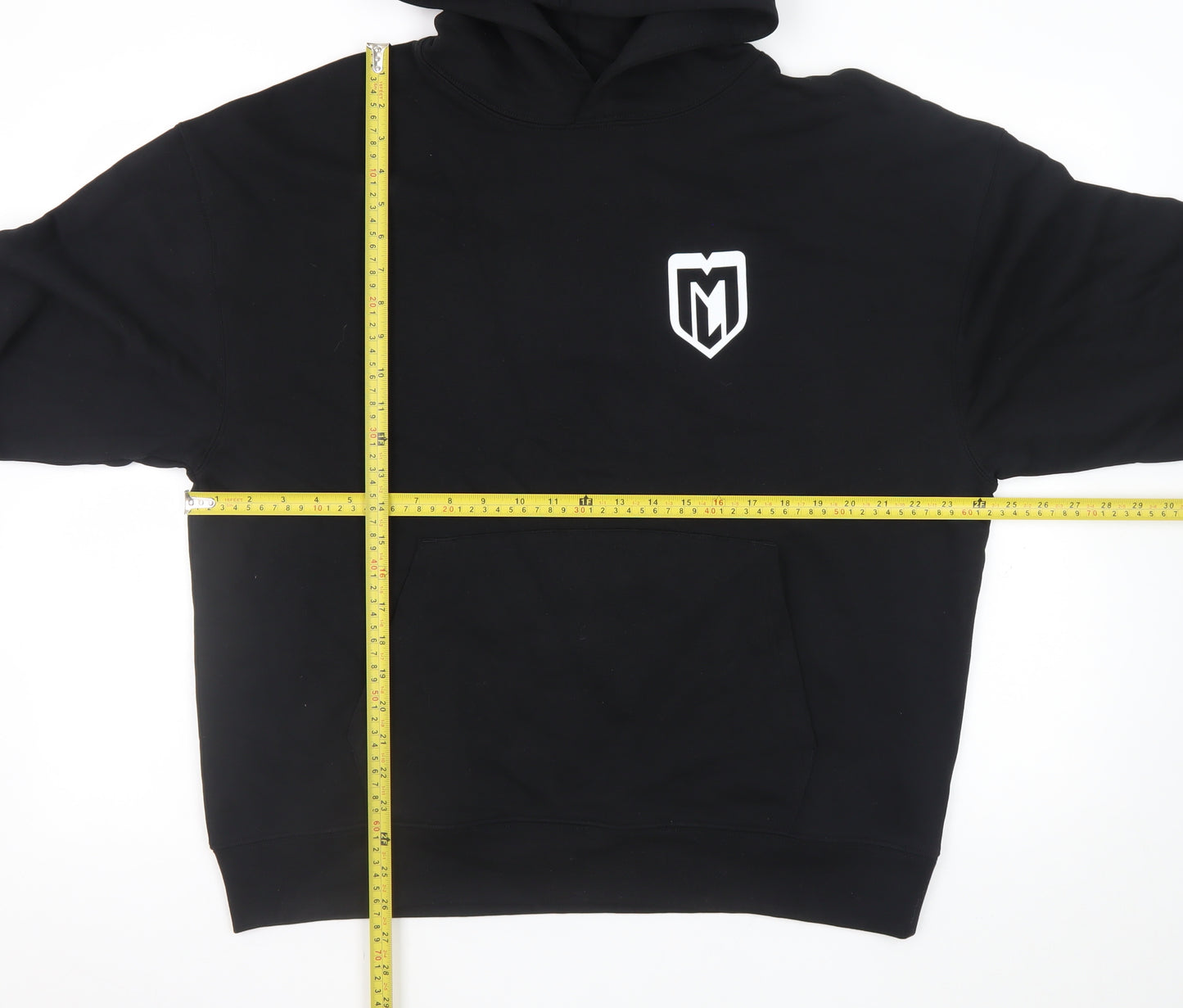 Stanley/Stella Men's Black L Pullover Hoodie with Logo Print