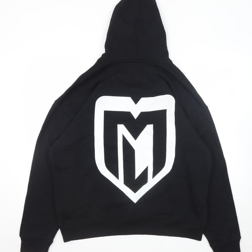 Stanley/Stella Men's Black L Pullover Hoodie with Logo Print