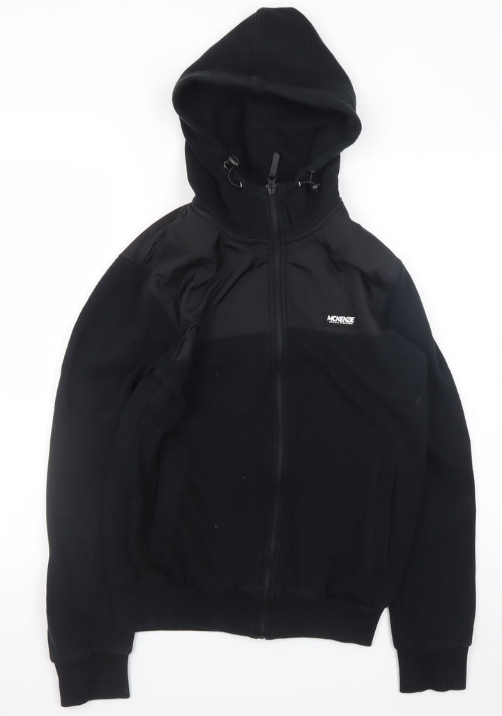 McKenzie Men's Black Full Zip Hoodie Size S Regular Fit