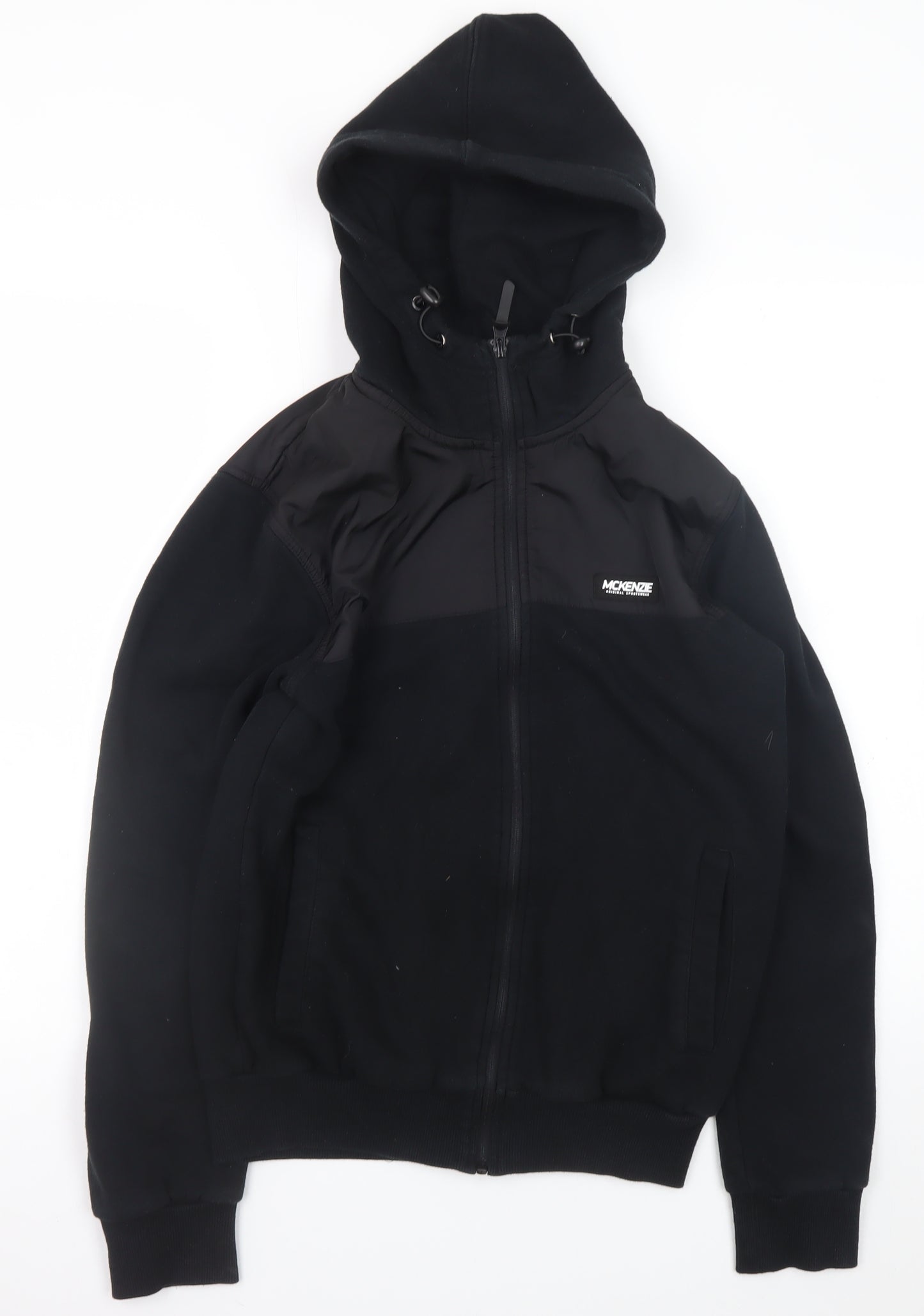McKenzie Men's Black Full Zip Hoodie Size S Regular Fit