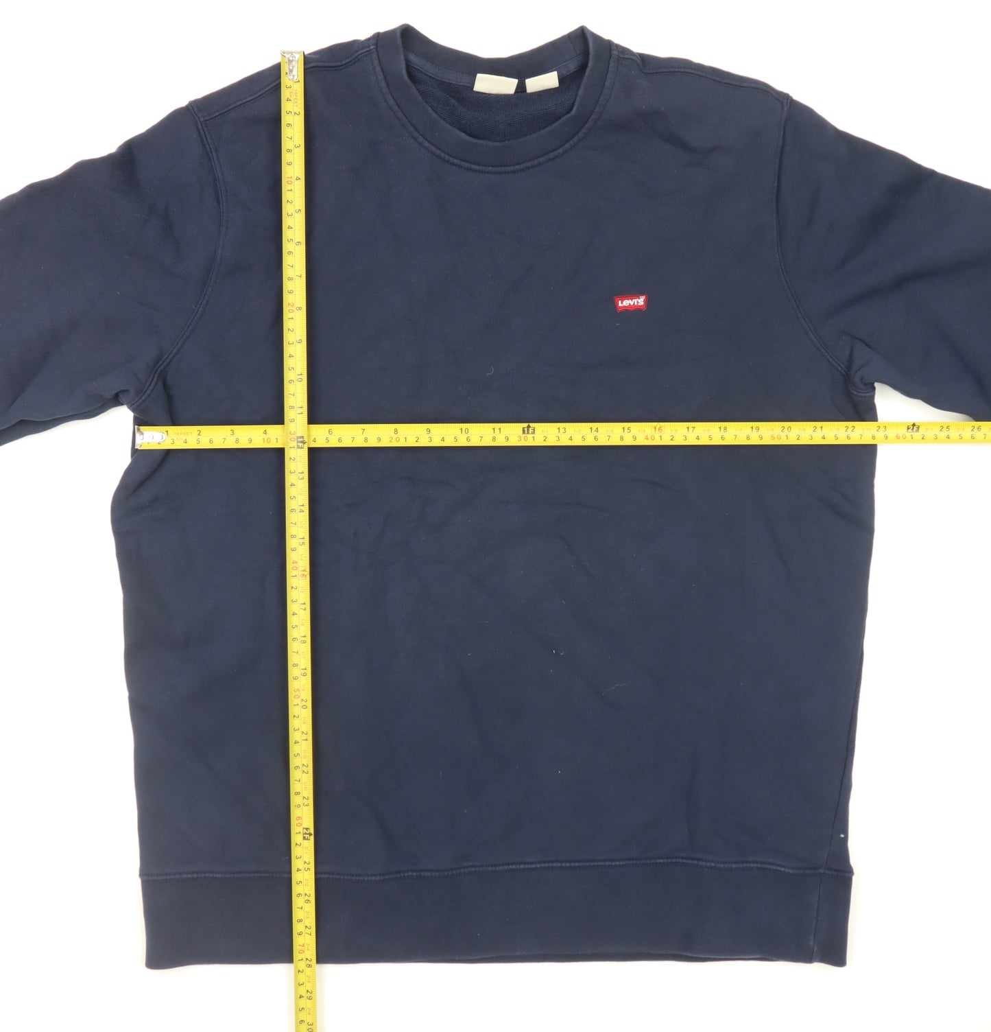 Levi's Men's Blue Cotton Crew Neck Pullover Sweatshirt L