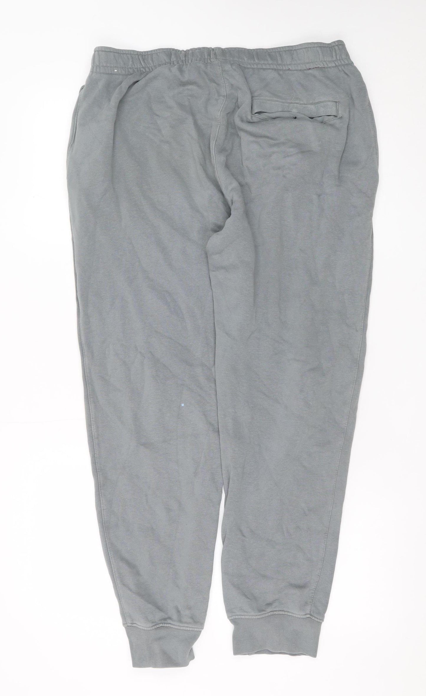 Nike Men's Grey Jogger Sweatpants M Regular Fit Fleece Tapered