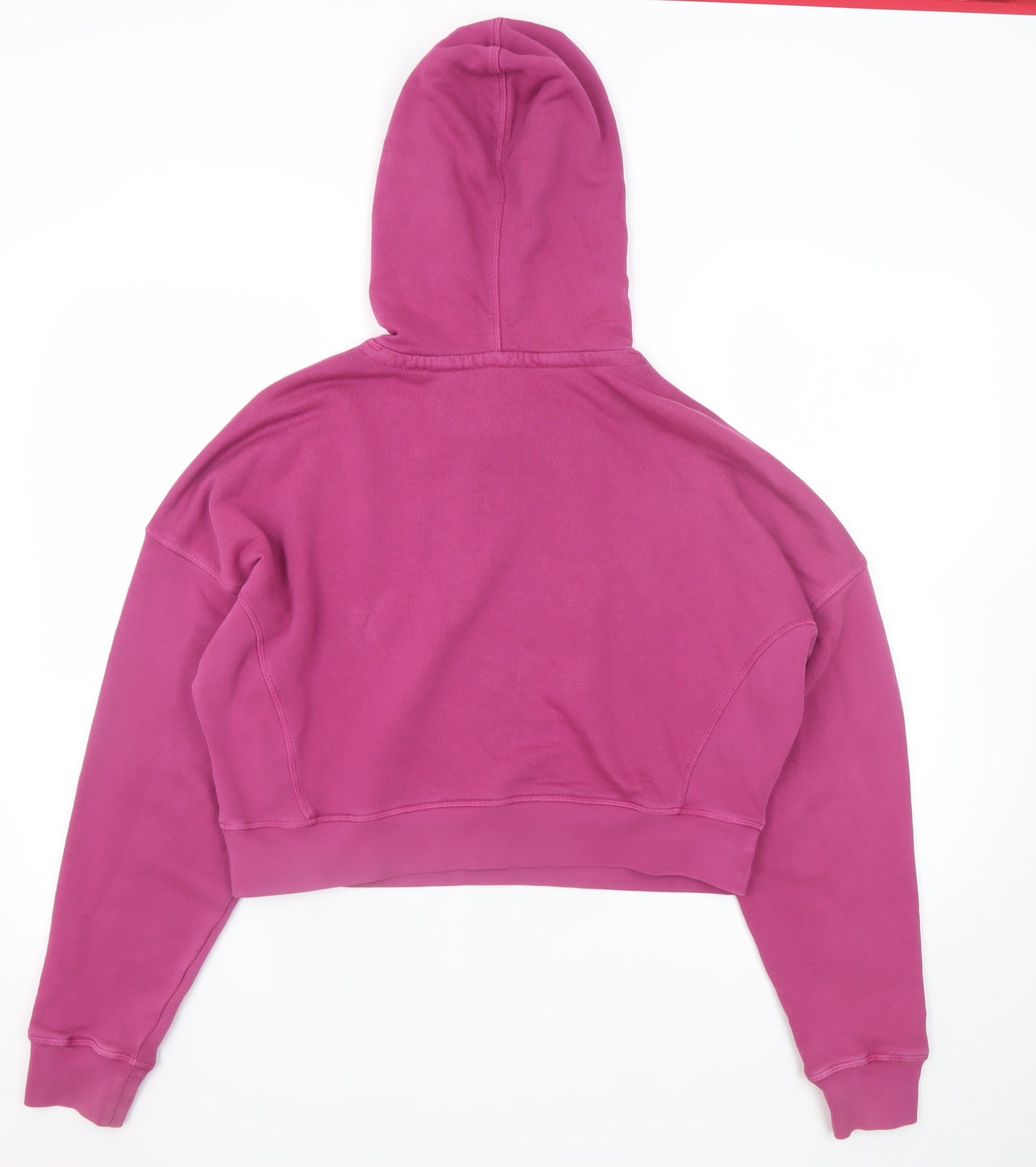 Swimzi Womens Pink XS Pullover Hoodie 100% Cotton Cropped Fit