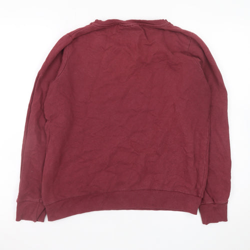 Harry Potter Women Red Hogwarts Sweatshirt Size 12 Pullover Cotton Blend