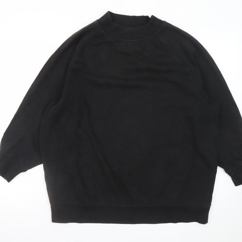 Pull & Bear Men's Black Small Pullover Crew Neck Sweatshirt