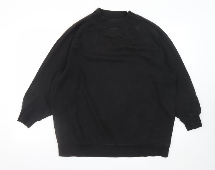 Pull & Bear Men's Black Small Pullover Crew Neck Sweatshirt