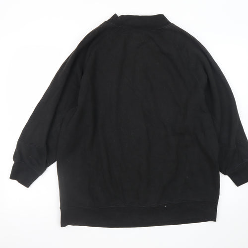 Pull & Bear Men's Black Small Pullover Crew Neck Sweatshirt