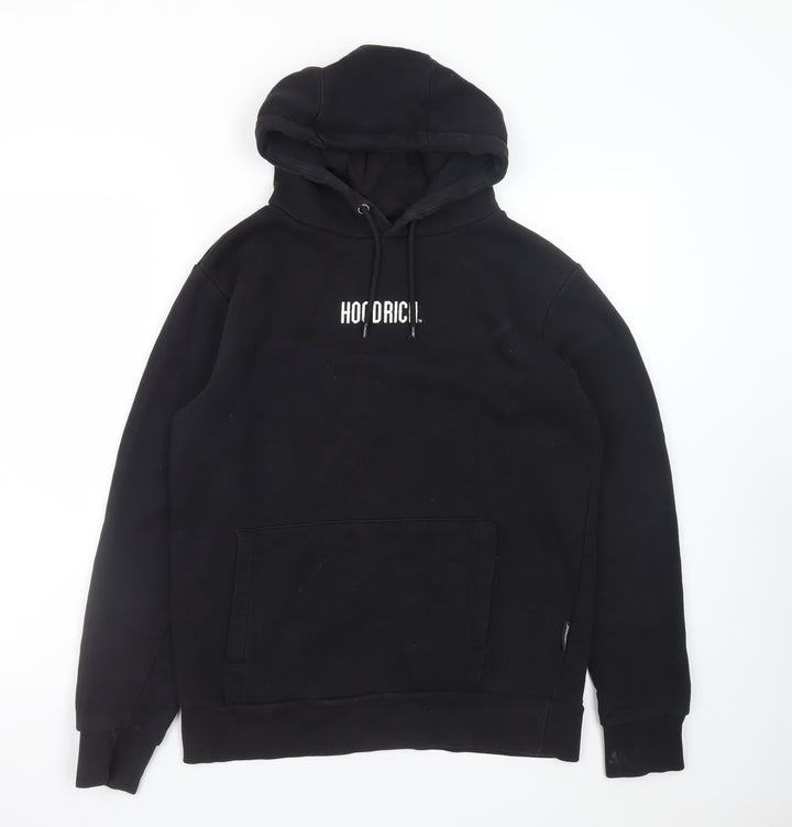 Hoodrich Men's Black Medium Pullover Hoodie with Logo